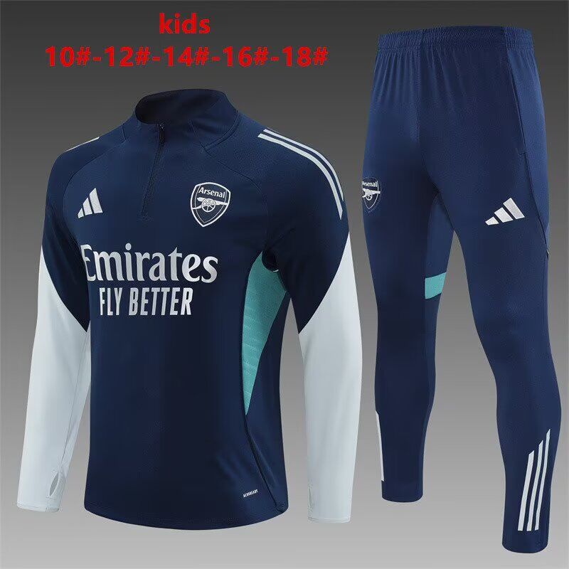 Kids Arsenal 25/26 Tracksuit - Navy Blue